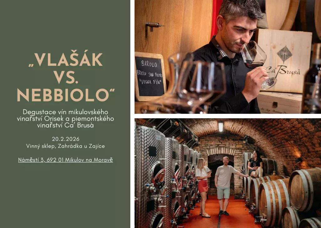 Degustace: "Vlašák vs. Nebbiolo"