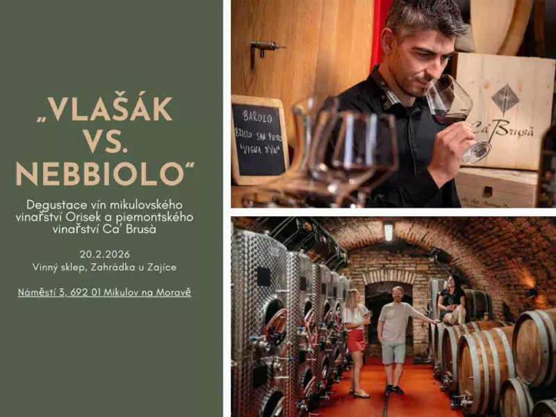 Degustace: "Vlašák vs. Nebbiolo"